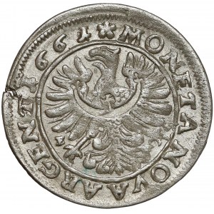Śląsk, Ludwik IV Legnicki, 3 krajcary 1661 EW, Brzeg - GOLDB