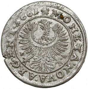 Śląsk, Ludwik IV Legnicki, 3 krajcary 1661 EW, Brzeg - GOLD