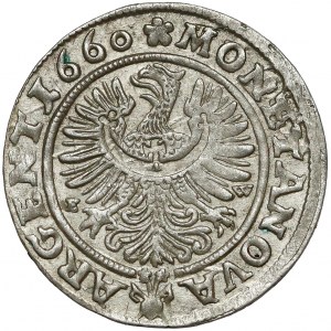 Śląsk, Jerzy III Brzeski, 3 krajcary 1660 EW, Brzeg