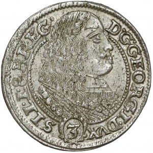 Śląsk, Jerzy III Brzeski, 3 krajcary 1661 EW, Brzeg