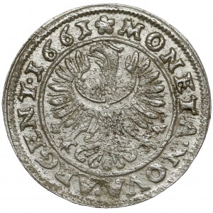 Śląsk, Jerzy III Brzeski, 3 krajcary 1661 EW, Brzeg
