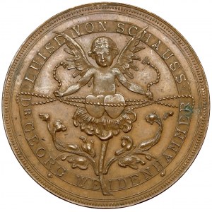 Niemcy, Medal zaślubinowy 1889 - Dr. Georg Weidehammer i Luise von Schauss