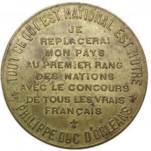 Francja, Filip książę Orleanu, Żeton o wartości 10 centimes 1909
