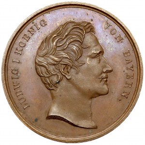 Niemcy, Ludwik I, Bawaria, Medal za ukończenie Dworca Głównego 1846