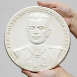 Modele gipsowe MENNICY do medalu Bolesław Mościcki + medale (4szt)