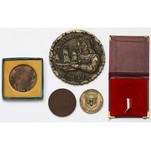 Plakiety i medal z Zygmuntem II Augustem (3szt)