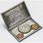Medale z królami + pudełkiem z monetami SAP (15szt)