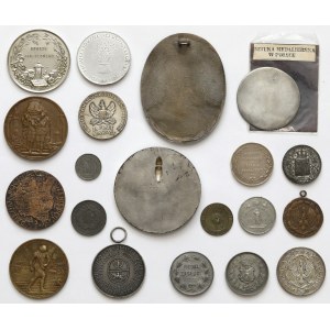 Medale i medalion XIX-XX wiek, w tym 3 kopie (20 szt)