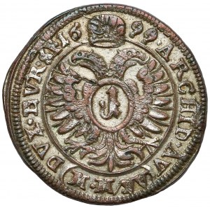 Śląsk, Leopold I, 1 krajcar 1699 MMW, Wrocław