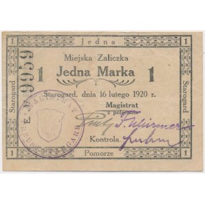 Starogard, 1 marka 1920 - E