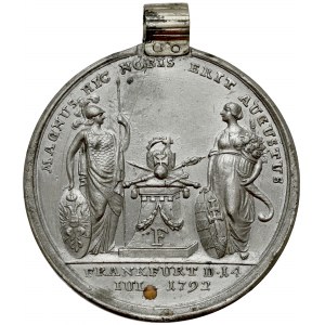 Österreich, Franz II, Medaille auf die Krönung 1792