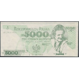 Solidarność, 5.000 złotych 1980 Zbigniew Bujak