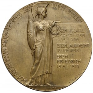 Österreich, Medaille 1915 - Friedrich von Österreich-Teschen (A. Hartig)
