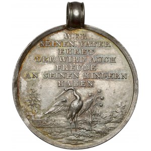 Niemcy, Medal religijny ok. 1800 r. - sygnowany LOOS