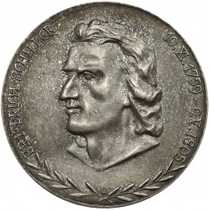 Niemcy, Medal 1955 - Schiller Friedrich - Srebro