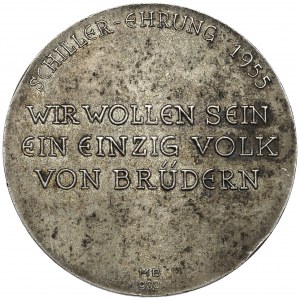 Deutschland, Medaille 1955 - Schiller Friedrich - Silber