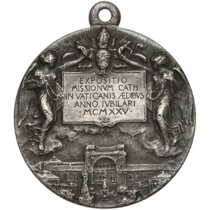 Watykan, Pius XI, Medal, Otwarcie Wystawy Misyjnej w Watykanie 1925