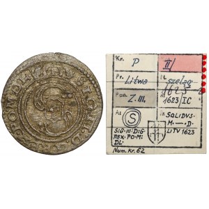 Zygmunt III Waza, Szeląg Wilno 1625 - ex. KAŁKOWSKI