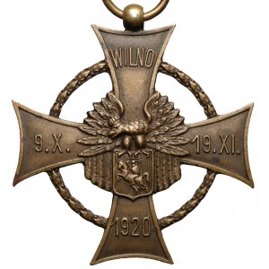 Krzyż Zasługi Wojsk Litwy Środkowej - Numerowany - Oryginał