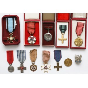 PRL/IIIRP, Zestaw orderów, odznaczeń i medali (12szt)