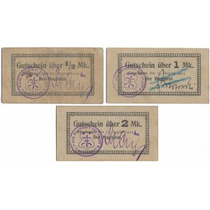 Scharfenort (Ostroróg), 1/2, 1 i 2 mk 1914 (3szt)