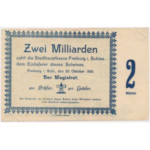 Freiburg (Świebodzice), 2 mld mk 1923