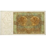50 złotych 1929 - Ser.B.E. - kropka między literami serii