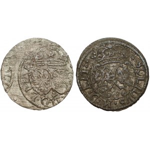 Zygmunt III Waza, Szeląg Wilno 1614 i 1618 - rzadkie odmiany (2szt)