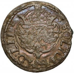 Zygmunt III Waza, Szeląg Wilno 1618 - Bogoria - piękny