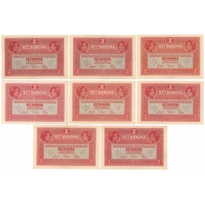 Austria, 2 Kronen (1919) - set of 8 pcs