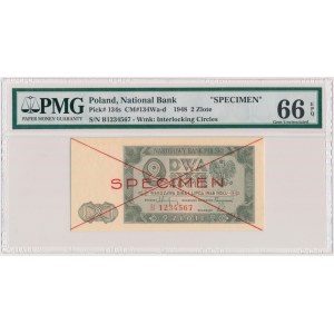 2 złote 1948 - SPECIMEN - B
