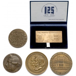 Medale i plakieta o tematyce numizmatycznej (5szt)