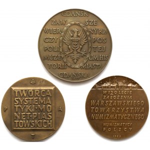 Medal numizmatycy i historia, zestaw (3szt)