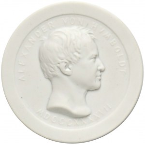 Medal, Aleksander von Humboldt 1847 - Porcelana