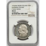 Próba NIKIEL 100 złotych 1976 Pułaski - w lewo