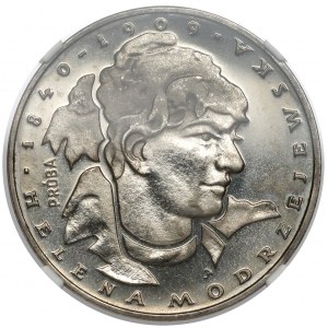 Próba NIKIEL 100 złotych 1975 Modrzejewska - duża głowa