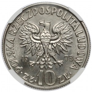 Próba NIKIEL 10 złotych 1973 Kopernik