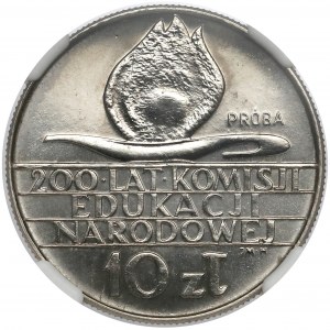 Próba NIKIEL 10 złotych 1973, 200 lat KEN - Kaganek