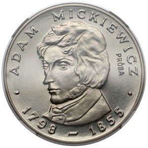 Próba NIKIEL 100 złotych 1978 Adam Mickiewicz - bez loczka