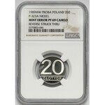 Próba NIKIEL 20 złotych 1989 - PRÓBA równolegle