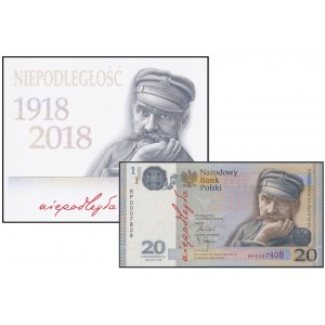 20 złotych 2018 - Niepodległość nr 7808 - w folderze PWPW
