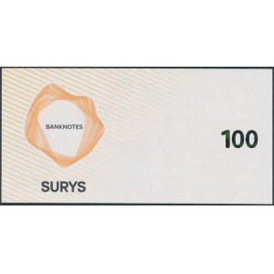 SURYS, banknot testowy hologram 100
