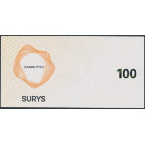 SURYS, banknot testowy hologram 100