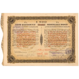 List zastawny, Tow. Kredytowe Przemysłu Polskiego, 500 funtów 1925