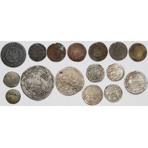 Zestaw monety od średiowiecza po XVIII wiek (16szt)