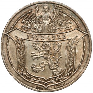 Czechosłowacja, Dukat srebrny 1928 - 10-lecie Czechosłowacji