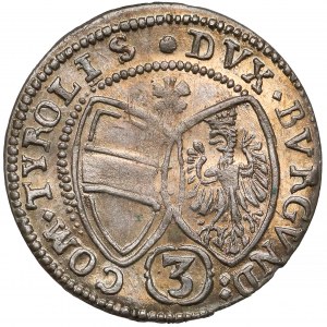 Österreich, Ferdinand Karl, 3 Kreuzer 1640, Tirol