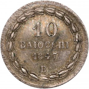 Watykan, Pius IX, 10 baiocchi 1847-B