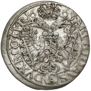 Austria, Leopold I, 3 krajcary 1663, Wiedeń - b. ładne