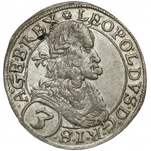 Austria, Leopold I, 3 krajcary 1669, Wiedeń